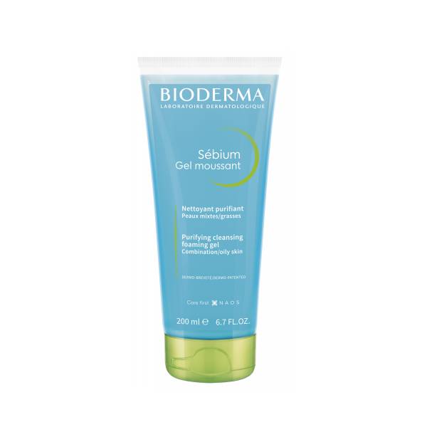 BIODERMA SEBIUM GEL MOUSSANT PURIFYING CLEANSING FOAMING GEL 200ML