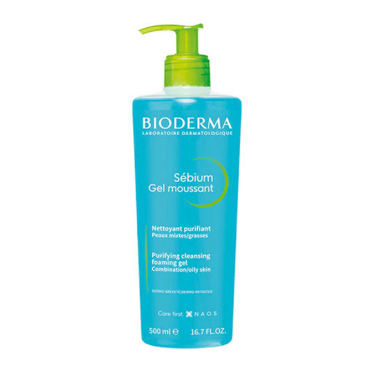 BIODERMA SEBIUM GEL MOUSSANT PURIFYING CLEANSING FOAMING GEL 500ML