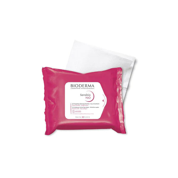 BIODERMA SENSIBIO H20 MAKEUP REMOVING WIPES x25 WIPES